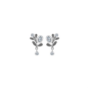 Rabinovich - Glowing Leaves Ohrstecker in silber 77616536